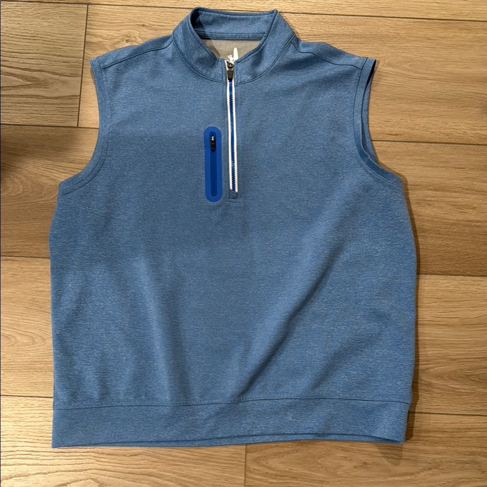johnnie-O Blue Sleeveless Dress Shirt